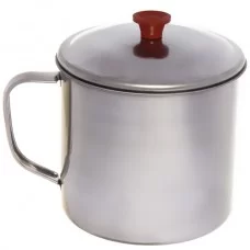 Кружка из металла с крышкой d10*8 см 650 мл 305-079