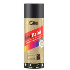 Краска Спрей Черный матовый Sila Home Max Paint, 520 мл (9005)
