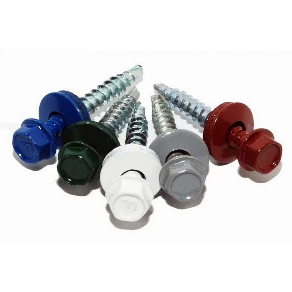 Шуруп-саморез ERDM 4,8*19/3 RAL 9003/9010 белый