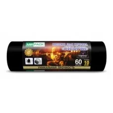 Мешки для мусора    60л. 10 шт.60х80см,25мкм черные Силачи (27) sil602210